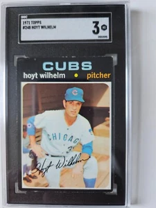 1971 Topps Baseball - Hoyt Wilhelm, Chicago Cubs #248 - SGC 3 - HOF! - Bild 1 von 1