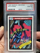 1990 Marvel Universe #37 Wolverine PSA 10 GEM MINT 1st Marvel Set POP 35 Hot 🔥