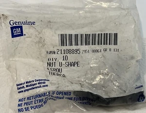 GM Truck U-nut Clips 10 pieces #21108895 OEM NEW - Picture 1 of 6