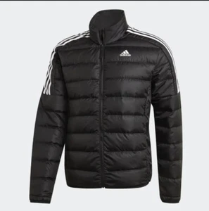 Adidas Essentials Down Insulated Puffer Jacket Men's Medium Black Coat Med M - Picture 1 of 7