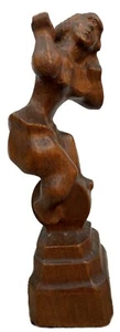 Chaim Gross, Ballerina on Unicycle, Hand-Carved Wood Sculpture, Ca. 1940s - Picture 1 of 12