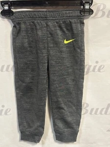 Nike Dri-Fit Baby Joggers 24M Gray Polyester Athletic Pants Made In Vietnam - Picture 1 of 6