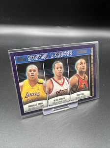 2000 Topps Shaquille o'neal, Allen Iverson, Grant Hill, Season Leaders #150 - Bild 1 von 2