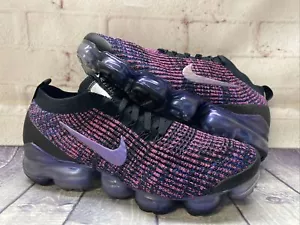 Nike Air Vapormax Flyknit 3 Fuchsia Purple Black Shoes AJ6900-007 Men's size 9 - Picture 1 of 12