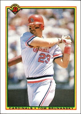 1990 Bowman #202 Tom Brunansky    St. Louis Cardinals - Image 1 of 2