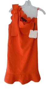 Abito donna Victoria Beckham for Target monospalla fiocco capesante taglia S arancione - Foto 1 di 5