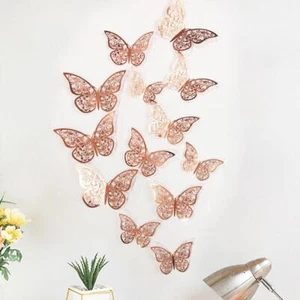 12pc Butterfly Cake Decorations for Cake Toppers Party Decorations Wall Stickers - Picture 1 of 25