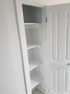 Cupboard/wardrobe fixed shelving 4 pack - Picture 1 of 1
