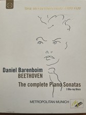 Daniel Barenboim, Beethoven: The Complete Piano Sonatas, 3 Blu-Ray Disc - RARE!