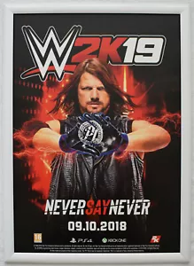 WWE 2K18 RARE PS4 XBOX ONE 42cm x 59cm Promo Poster #2 - Bild 1 von 1