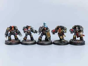 Warhammer 40k -  Space Marines - Deathwatch: Terminator Squad [PAINTED] - Picture 1 of 3