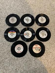 Classic 7” Vinyl Record Lot 45 RPM Classic Promo Vinyl Album Lot - Picture 1 of 2