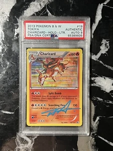 PSA AUTO 9 Pokemon Charizard Legendary Treasures Tokiya Signed - Picture 1 of 2