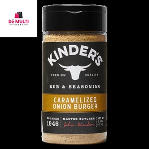 Burger a cipolla caramellata per barbecue strofinare e condire per grigliare, 5,4 oz - Foto 1 di 12