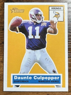 2001 Topps Heritage Football Card #23 Daunte Culpepper Minnesota Vikings - Image 1 of 3