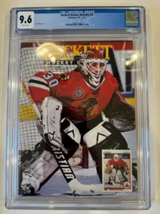 Beckett Hokej Miesięcznik #9, lipiec 1991, Ed Belfour HOF, CGC 9,6, Populacja 1 Rzadki - Zdjęcie 1 z 3