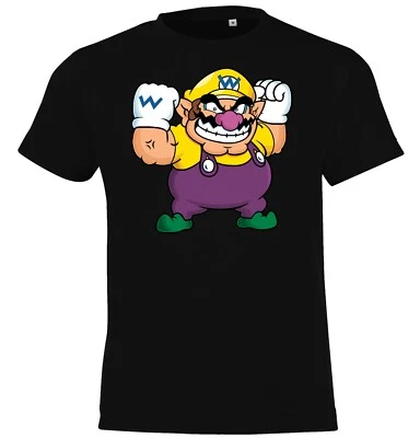 Youth Designz Wario Kinder T-Shirt Print Lustig Mario Luigi Nerd Gaming Yoshi