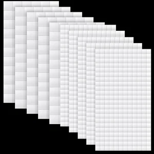 10 Sheets 3D Foam Squares, 2 Sizes - Double Sided Self Adhesive Dots for Scrapbo - Picture 1 of 6