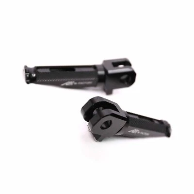 Clavijas delanteras Shinobi negras de carreras para Yamaha MT-07 FZ07 13-19 20 21 22 23 24 Foto 1 de 4