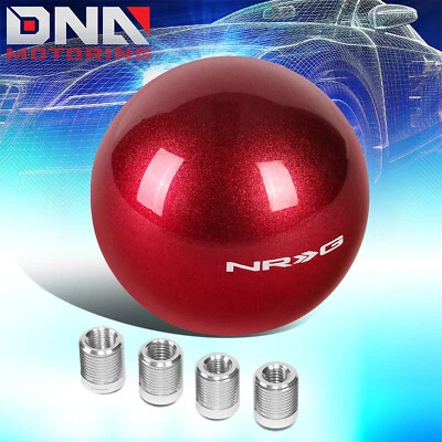 NRG Universal 43mm Alto Redondo Estilo Bola Metal Fucsia Perilla de Cambio de Engranaje SK-350FH Foto 1 de 4