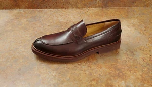Magnanni 'Parsons' Penny Loafer Brown Leather Mens 11.5 M MSRP $445 - Picture 1 of 11