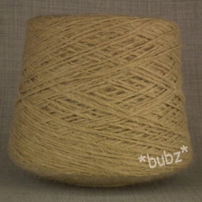 ALPACA WOOL YARN ARAN / DK 500g CONE 10 BALLS CAMEL BROWN BEIGE DOUBLE KNITTING - Image 1 of 3