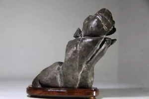 PIEDRA BONSEKI JAPONESA 15 cm/5,9" CASCADA JAPÓN BONSAI ANTIGUO Suiseki 017d - Imagen 1 de 10