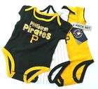 Kit de 3 pièces tenue bébé monobloc Pittsburgh Pirates Romper 12 M authentique MLB