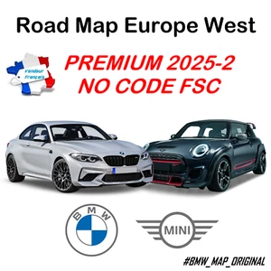 ORIGINAL Mise à jour GPS Road Map BMW - MINI - Europe WEST PREMIUM 2025-2 NO FSC - Zdjęcie 1 z 3