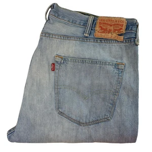 Levi's 501 hellblaue Jeans Straight Leg Distressed Button Fly Größe W38 L30 - Bild 1 von 12