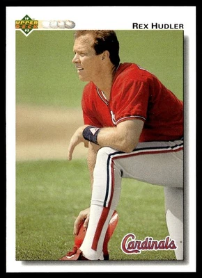1992 Upper Deck Rex Hudler St. Louis Cardinals #670 - Image 1 of 2