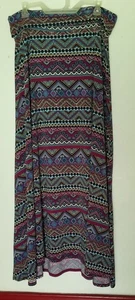 Maxi Falda Lularoe GRANDE Multicolor Geométrica Plegable Sobre Cintura - Imagen 1 de 6