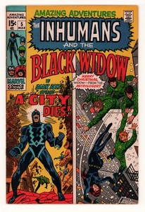 Amazing Adventures #5 BLACK WIDOW INHUMANS NEAL ADAMS GENE COLAN Marvel 1971 VG+ - Picture 1 of 6