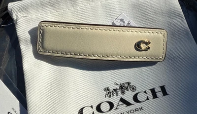 Cordón de cuero Coach C Signature: nuevo con etiquetas tiza CV163 Foto 1 de 4