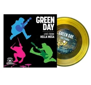 GREEN DAY LIVE FROM HELLA MEGA US YELLOW VINYL 7" OAKLAND COFFEE HOUSE EXCLUSIVE - Picture 1 of 1