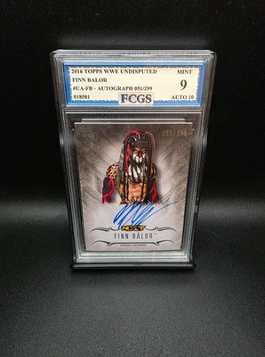 Finn Balor #UA-FB (2016) Topps WWE Undisputed Auto /299 - Graded 9 [FCGS] MINT - Image 1 of 2