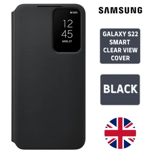 Samsung Galaxy S22 Plus Smart Clear View Cover Black - EF-ZS906CBEGEW - Picture 1 of 1