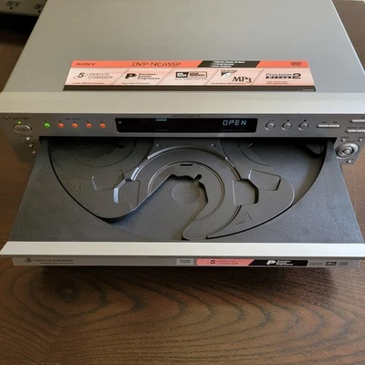 Sony DVP-NC655P 5 Disc DVD CD Carousel Changer Player No Remote - Image 1 of 4