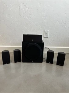 LOUD! Set of 6 Yamaha TV Sattelite Surround Speakers+ SUBWOOFER YST-SW012~TESTED - Picture 1 of 3