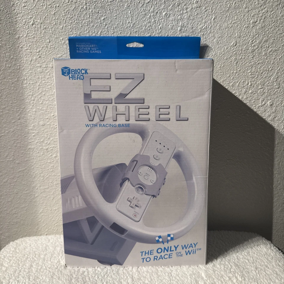 Block Head EZ Wheel With Racing Base BHEZ50 For The Nintendo Wii