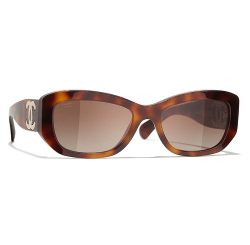 Chanel Sunglasses 5539-A c.714/S9 Dark Havana w/ Brown Gradient