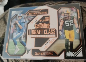 2024-COPPER- Contenders Matthew Stafford/Clay Matthews DRAFT CLASS Lions/Packers - Picture 1 of 3