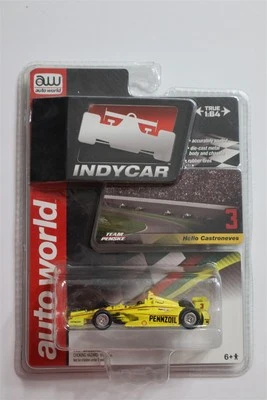 NEW Auto World 1:64 Indy Car Helio Castroneves Team Penske Racing #3 Yellow NIP - Image 1 of 3