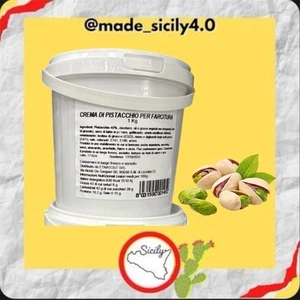 crema di pistacchio Al 40% siciliana 2 kg totale. farcitella pistacchio sicilia - Imagen 1 de 6