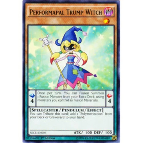 Performapal Trump Witch - SECE-EN006 - Rare - 1st Edition Near Mint Secrets Of E - Image 1 of 1