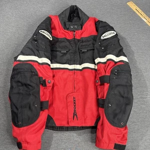 Joe Rocket Ballistic Series Motorcycle Jacket XL Red Black Touring Riding Armor - Bild 1 von 15