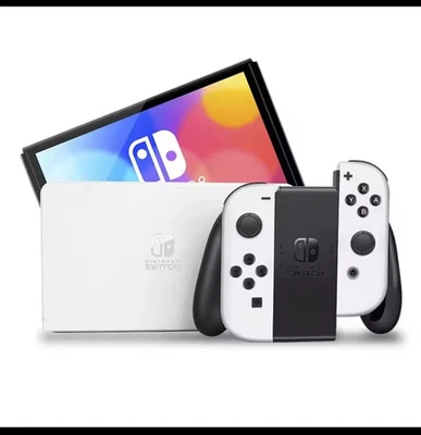 Nintendo Switch OLED Model HEG-001 Handheld Console - 64GB - white - Image 1 of 4