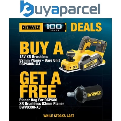 Dewalt DCP580N 18v XR Cordless Brushless Planer Bare + Dust Bag - Image 1 of 4