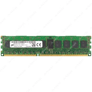 Micron 8GB DDR3 1600 MHz PC3-12800 ECC RDIMM Server Memory RAM MT18KSF1G72PZ-1G6 - Picture 1 of 2
