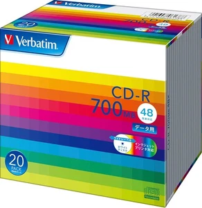 Verbatim Japan CD-R 700MB white printable 48x speed SR80SP20V1 - Picture 1 of 3